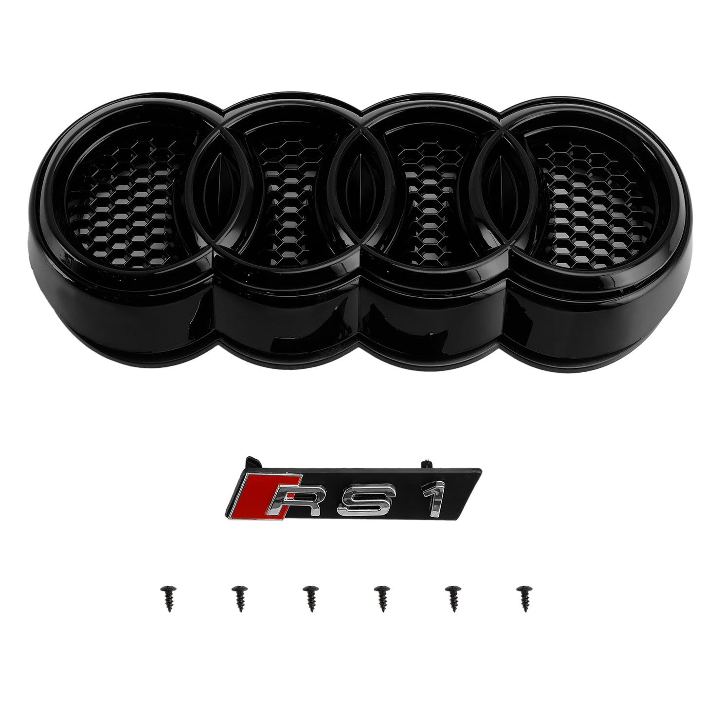 2010-2014 Audi A1 S1 Pre-Facelift Gloss Black Front Honeycomb Bumper Grill Grille