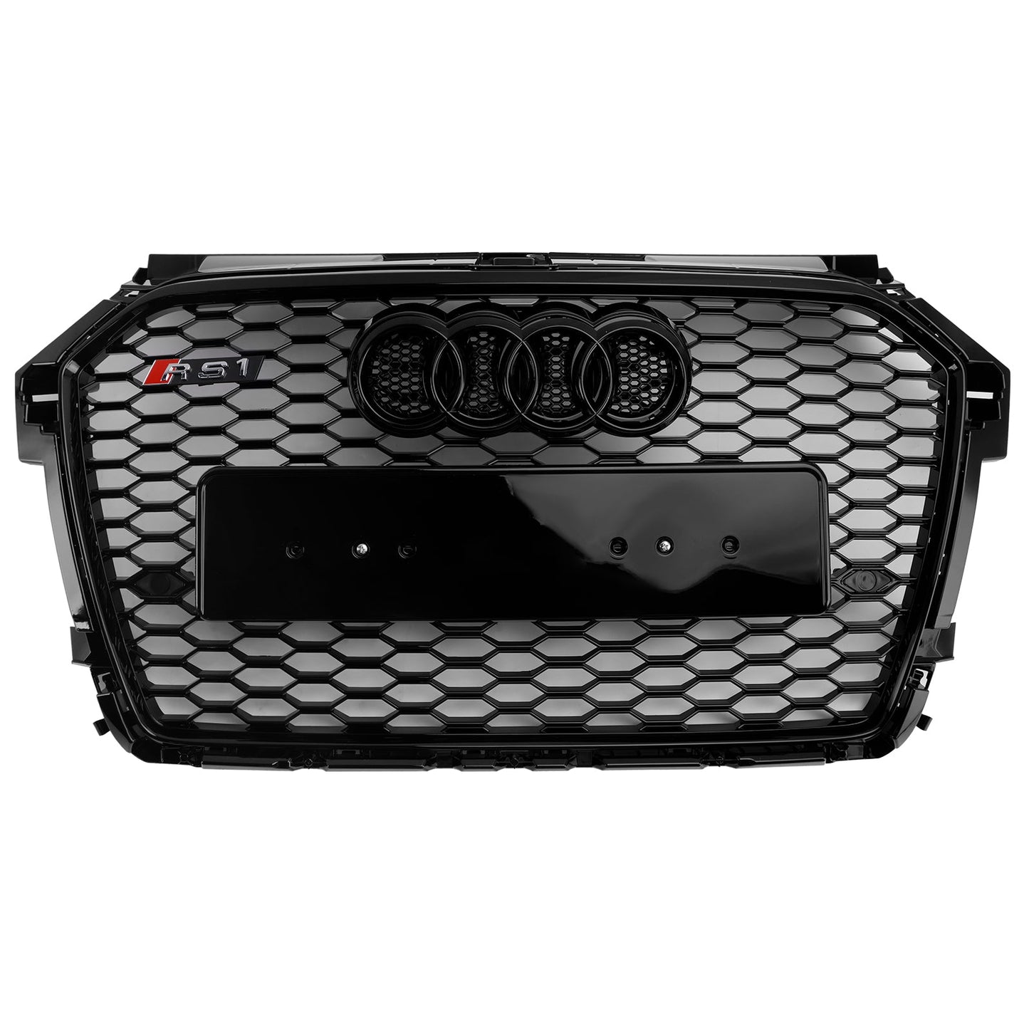 2016-2019 Audi A1 S1 8X Facelift RS Style Honeycomb Bumper Grille Black
