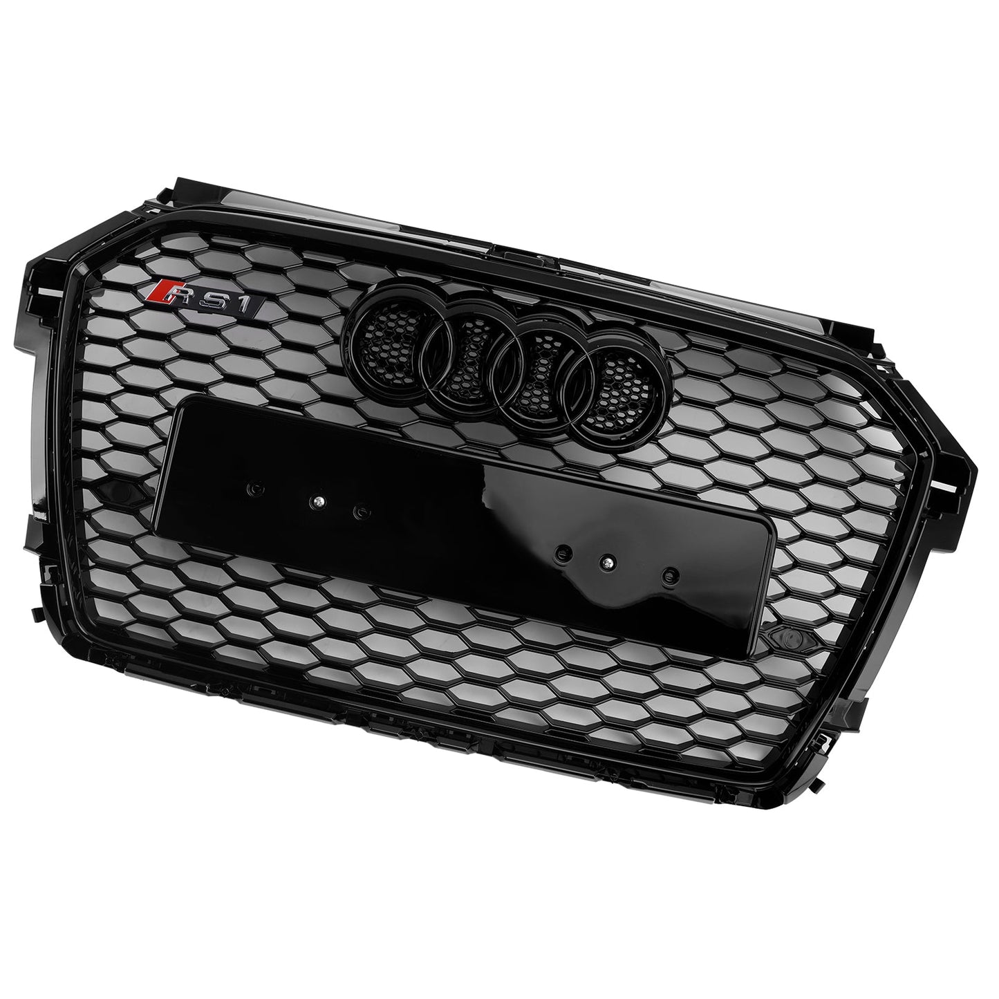 2016-2019 Audi A1 S1 8X Facelift RS Style Honeycomb Bumper Grille Black
