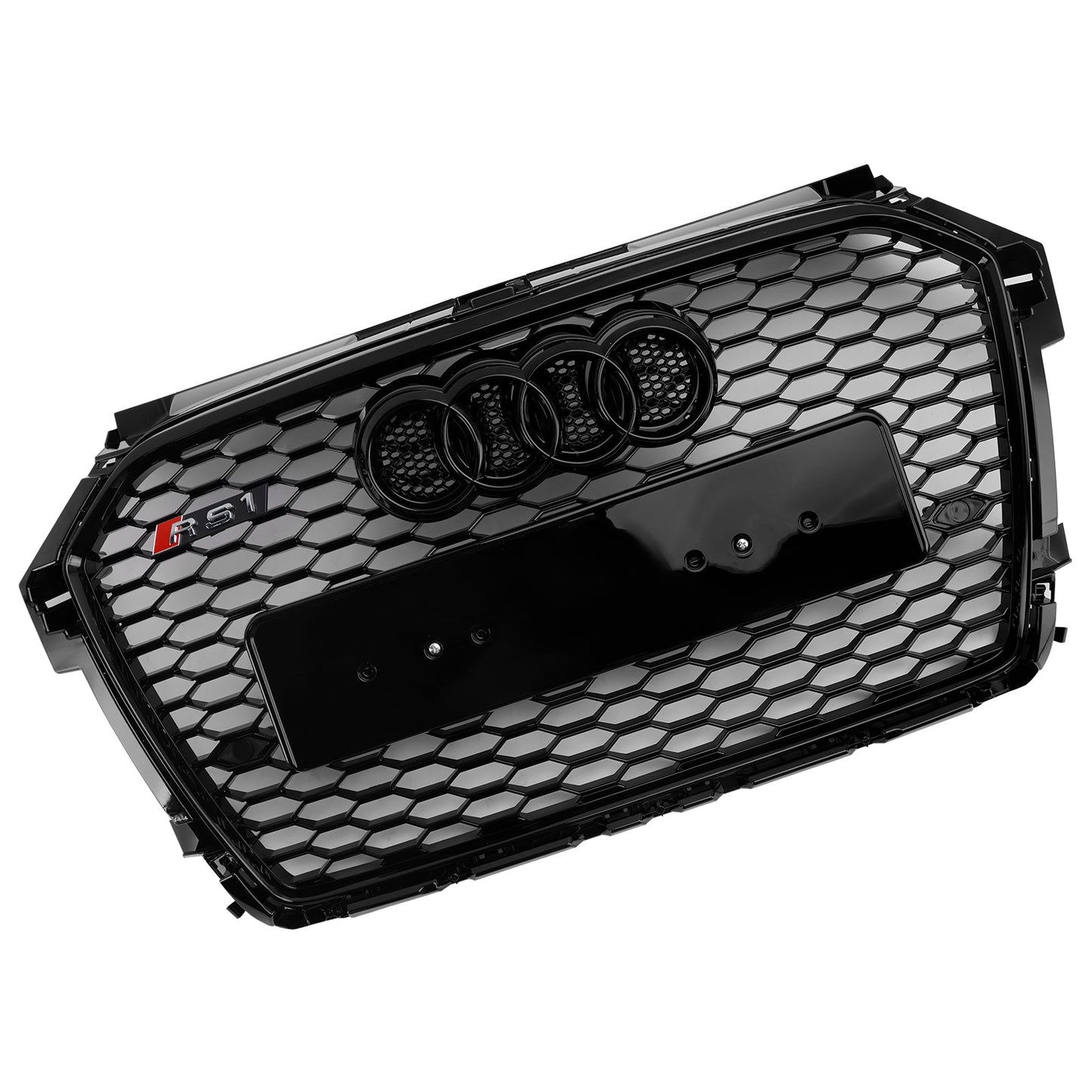 2016-2019 Audi A1 S1 8X Facelift RS Style Honeycomb Bumper Grille Black