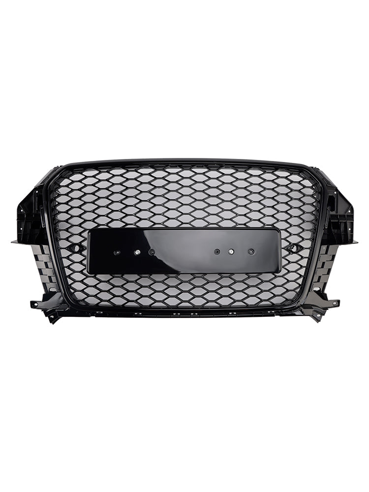 2011-2015 Audi Q3 S-Line RSQ3 Style Gloss Black Front Honeycomb Mesh Grille