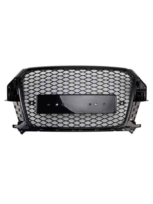 2011-2015 Audi Q3 RSQ3 Style Gloss Black Front Honeycomb Mesh Grille