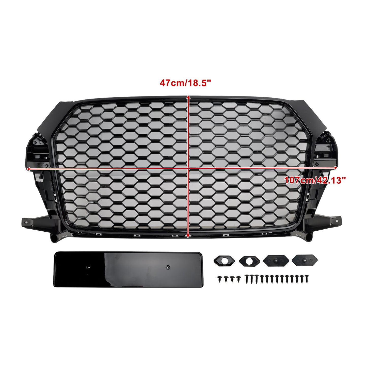 2016-2018 Audi Q3 8U Facelift Front Bumper Grill Grille 8U0853653M