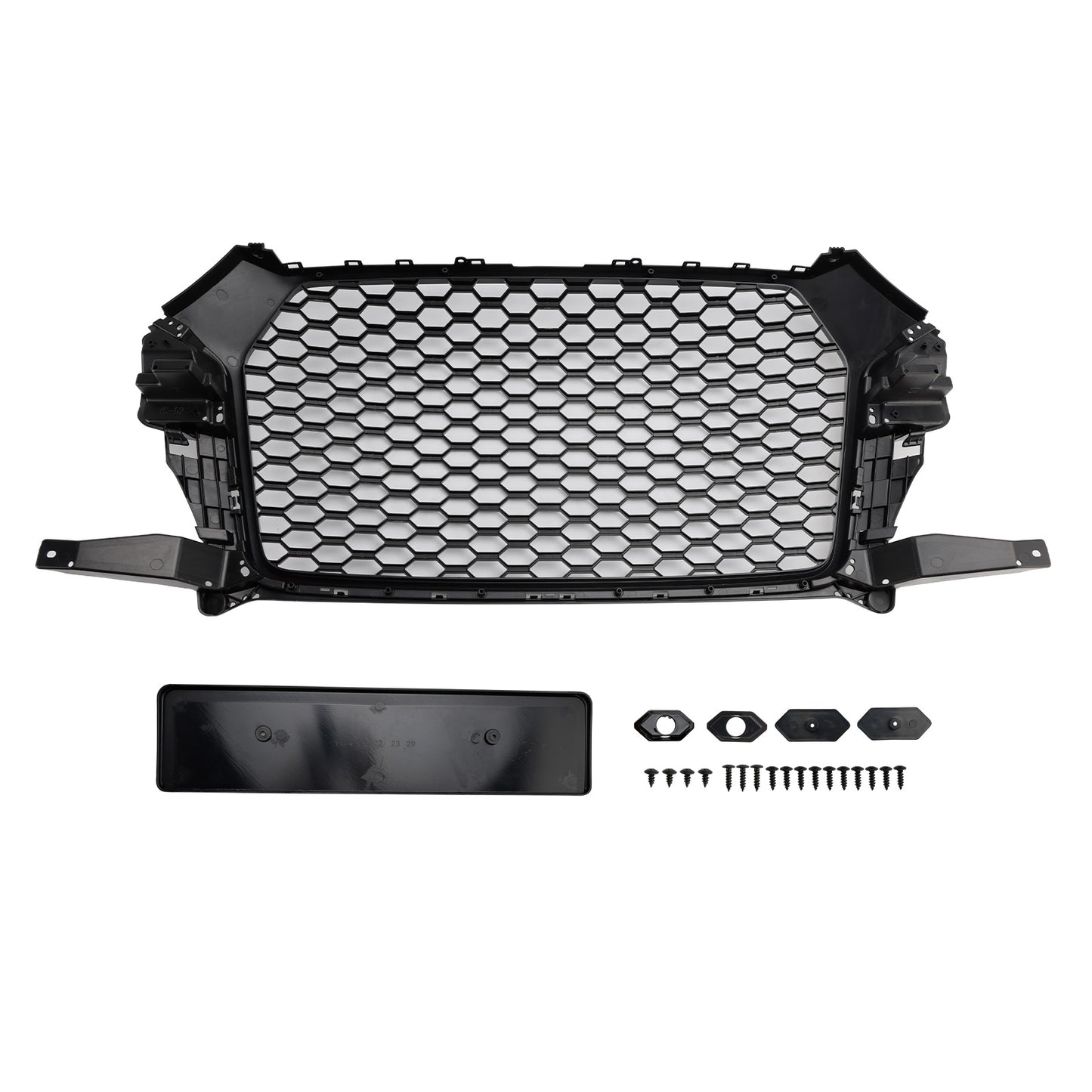 2016-2018 Audi Q3 Front Honeycomb Grill Grille Gloss Black 8U0853653M