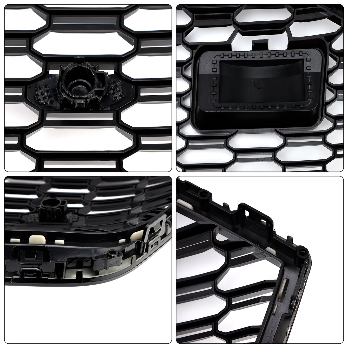 Front Bumper Grille Grill Fit Audi A7 C8 S7 2019-2024 W/ACC Black