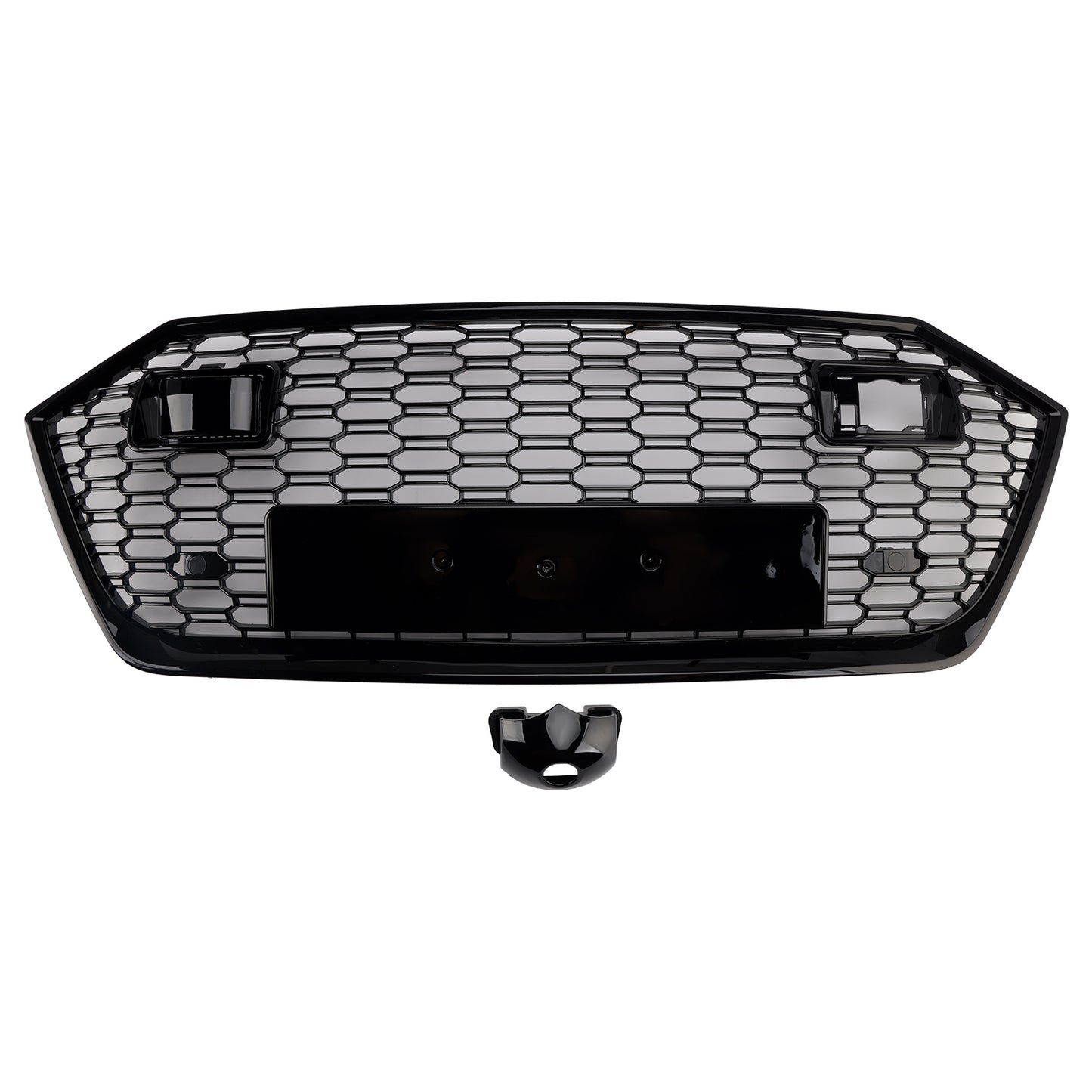 Front Bumper Grille Grill Fit Audi A7 C8 S7 2019-2024 W/ACC Black
