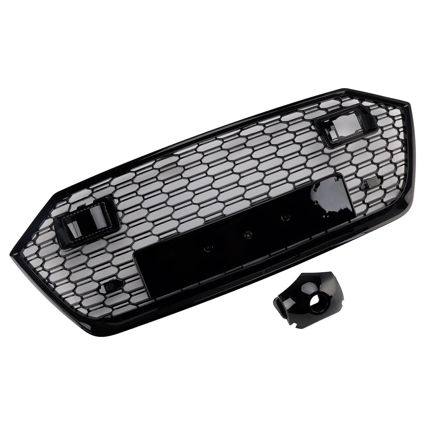 Front Bumper Grille Grill Fit Audi A7 C8 S7 2019-2024 W/ACC Black