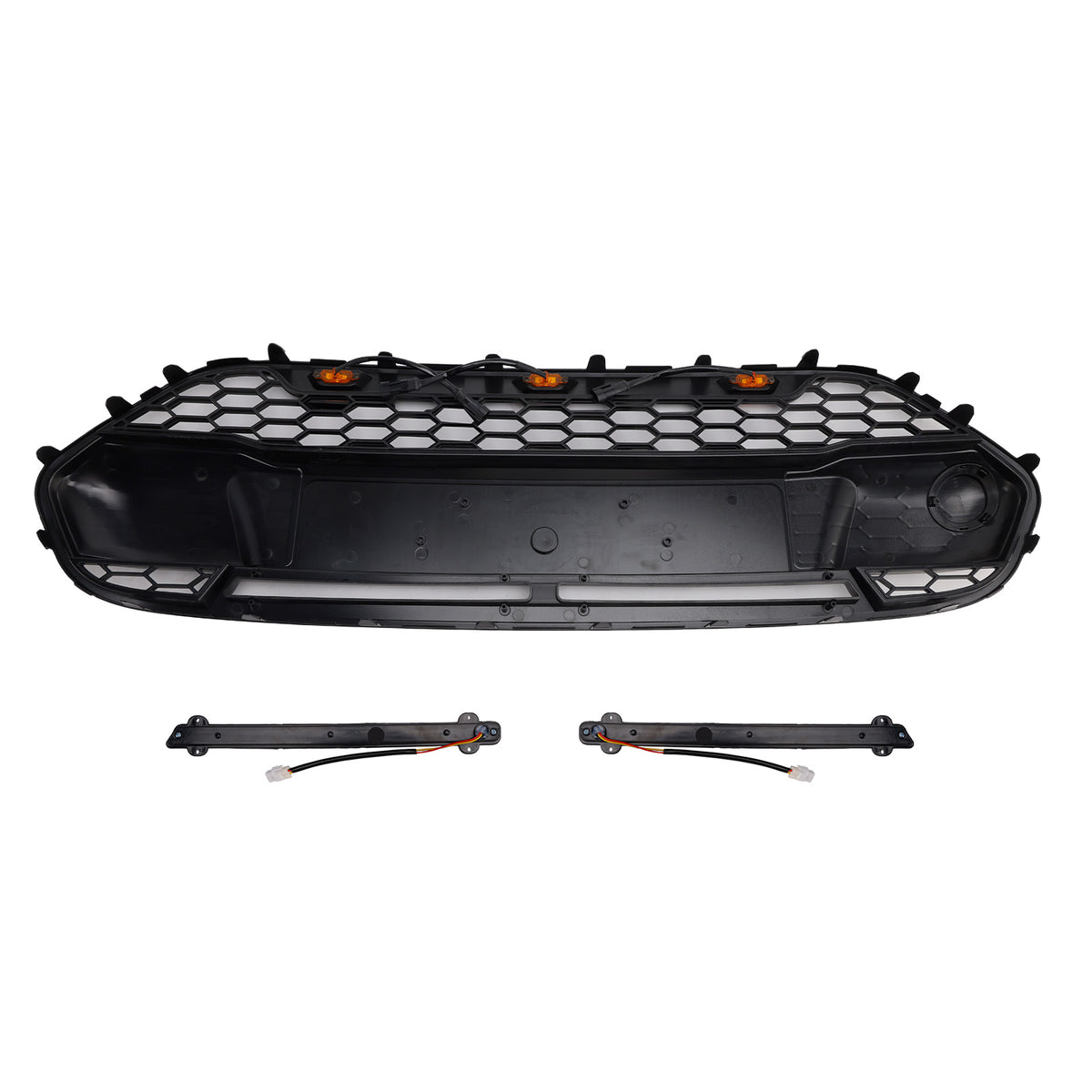2014-2018 Ford Transit Connect W/LED Black Front Bumper Grill Grille