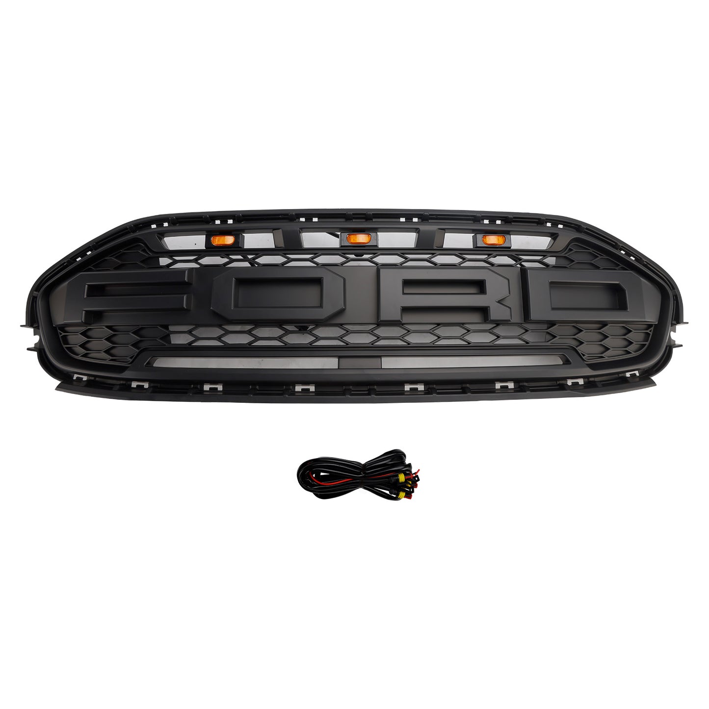 Fit Ford Transit Connect 2019-2023 LED Black Front Bumper Grill Grille