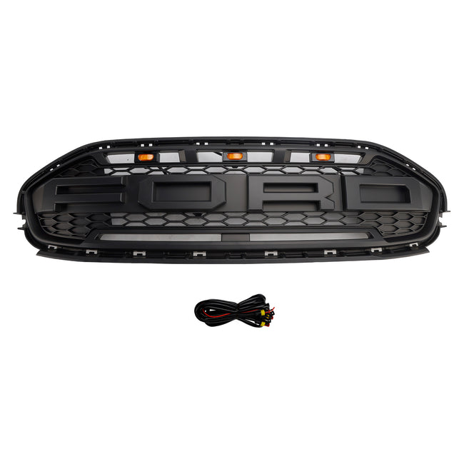 Fit Ford Transit Connect 2019-2023 LED Black Front Bumper Grill Grille