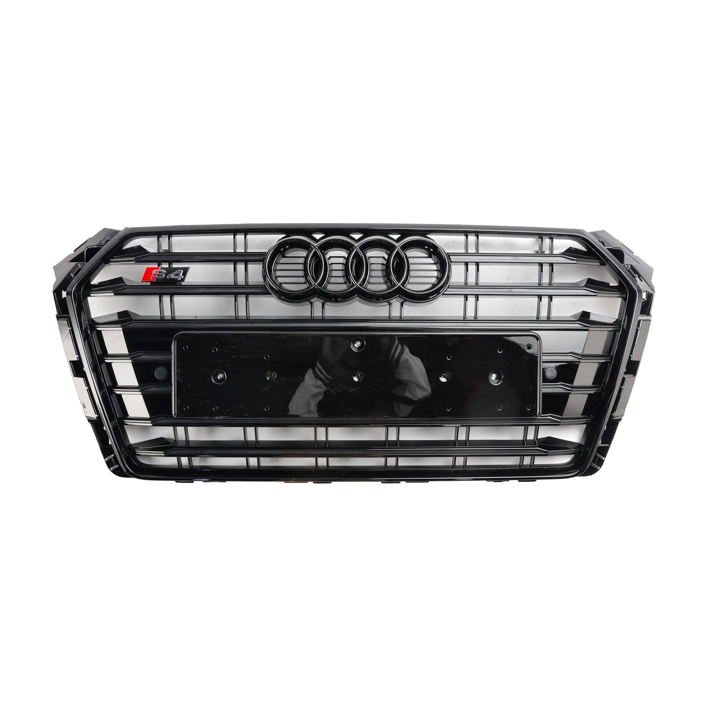 2017-2018 Audi A4/S4 B9 S4 Style Bumper Mesh Hex Grille Grill Black