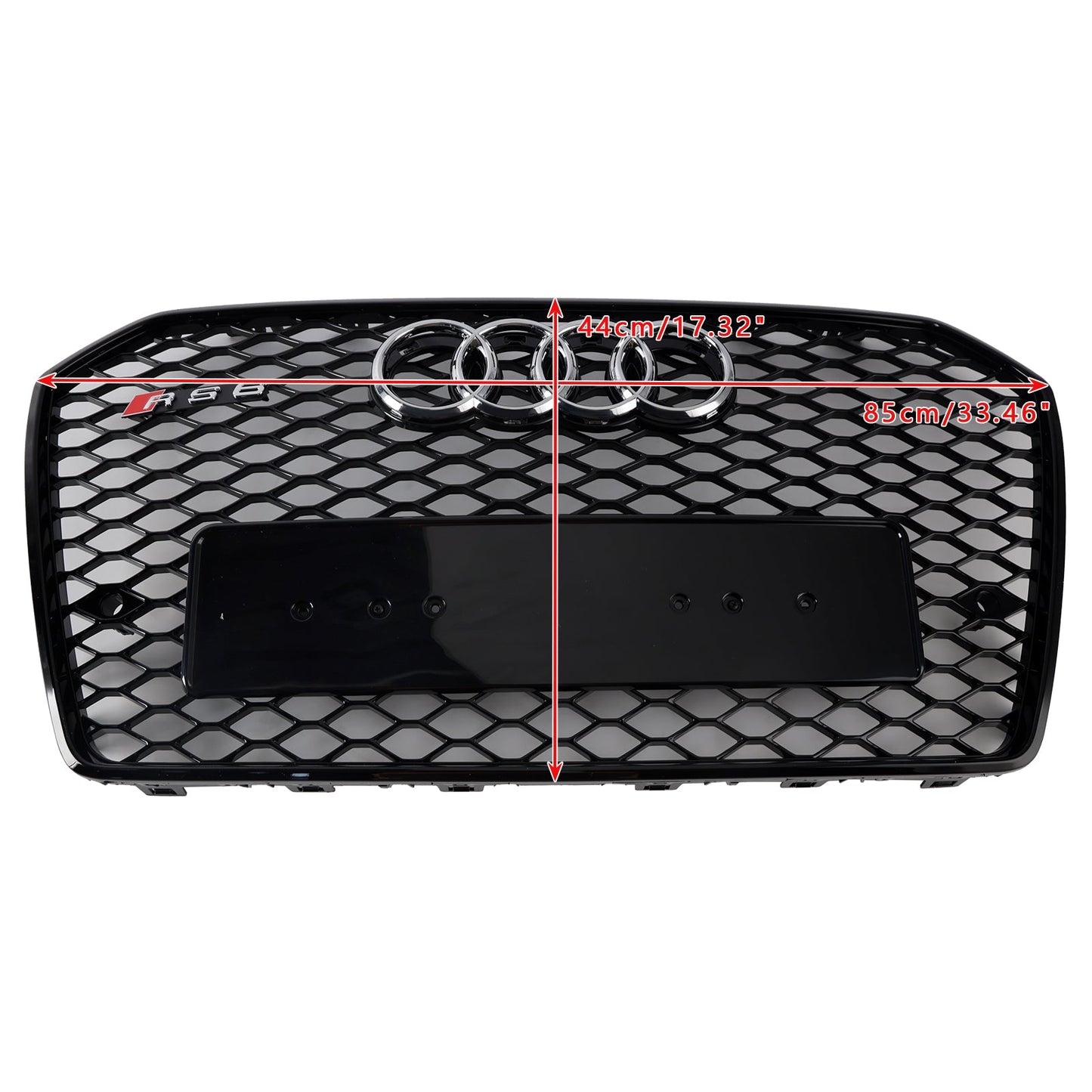 2016-2018 Audi S6 (C7) C7PA Facelift RS6 Style Front Honeycomb Mesh Grille
