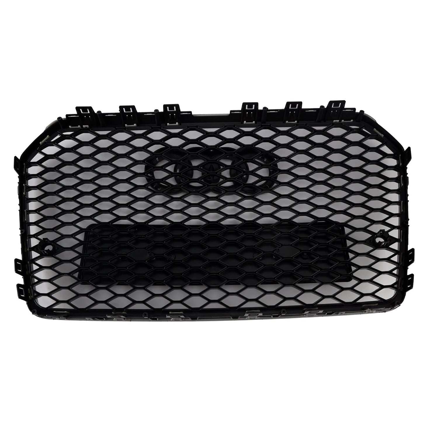 RS6 Style Front Honeycomb Mesh Grille Grill Fit Audi A6 S6 C7 2016-2018 Black