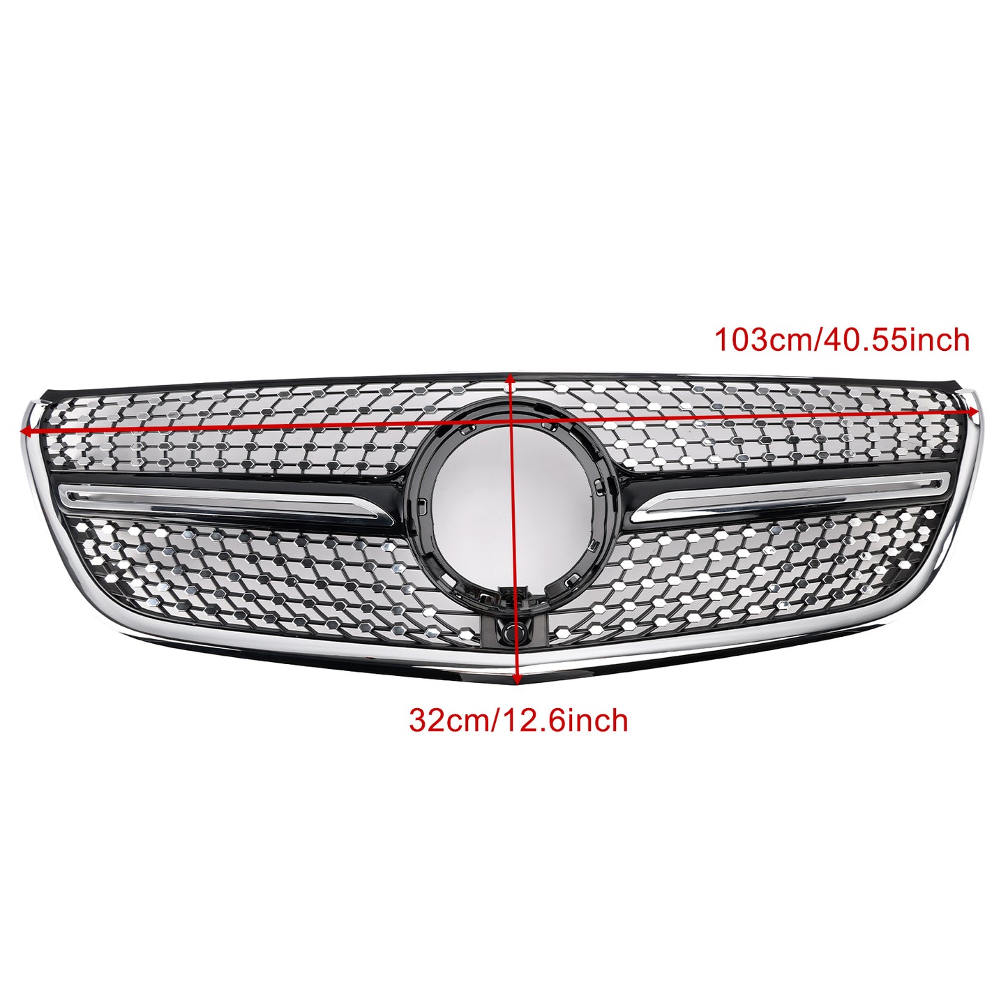 2020-2023 Mercedes Vito W447 Chrome Front Bumper Grill Grille Diamond