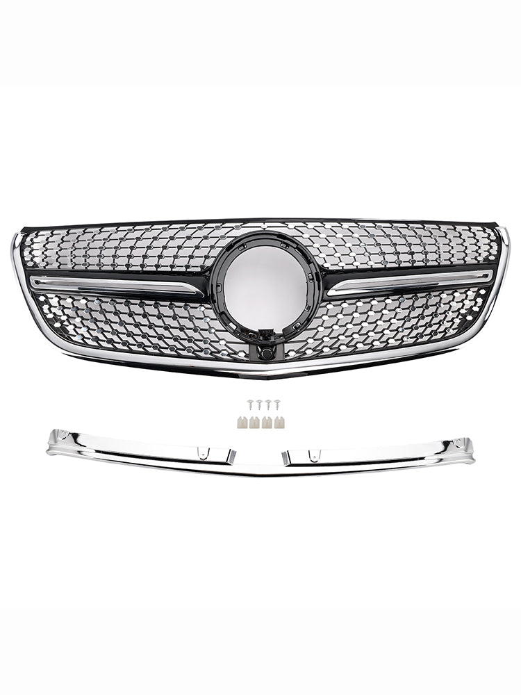 2020-2023 Mercedes Vito W447 Chrome Front Bumper Grill Grille Diamond