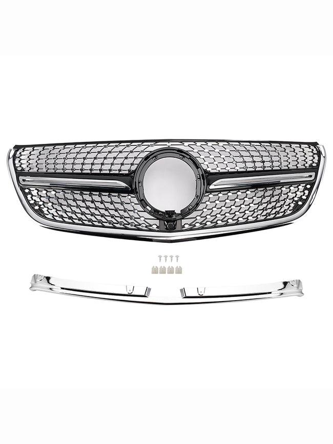 2020-2023 Mercedes Vito W447 Chrome Front Bumper Grill Grille Diamond