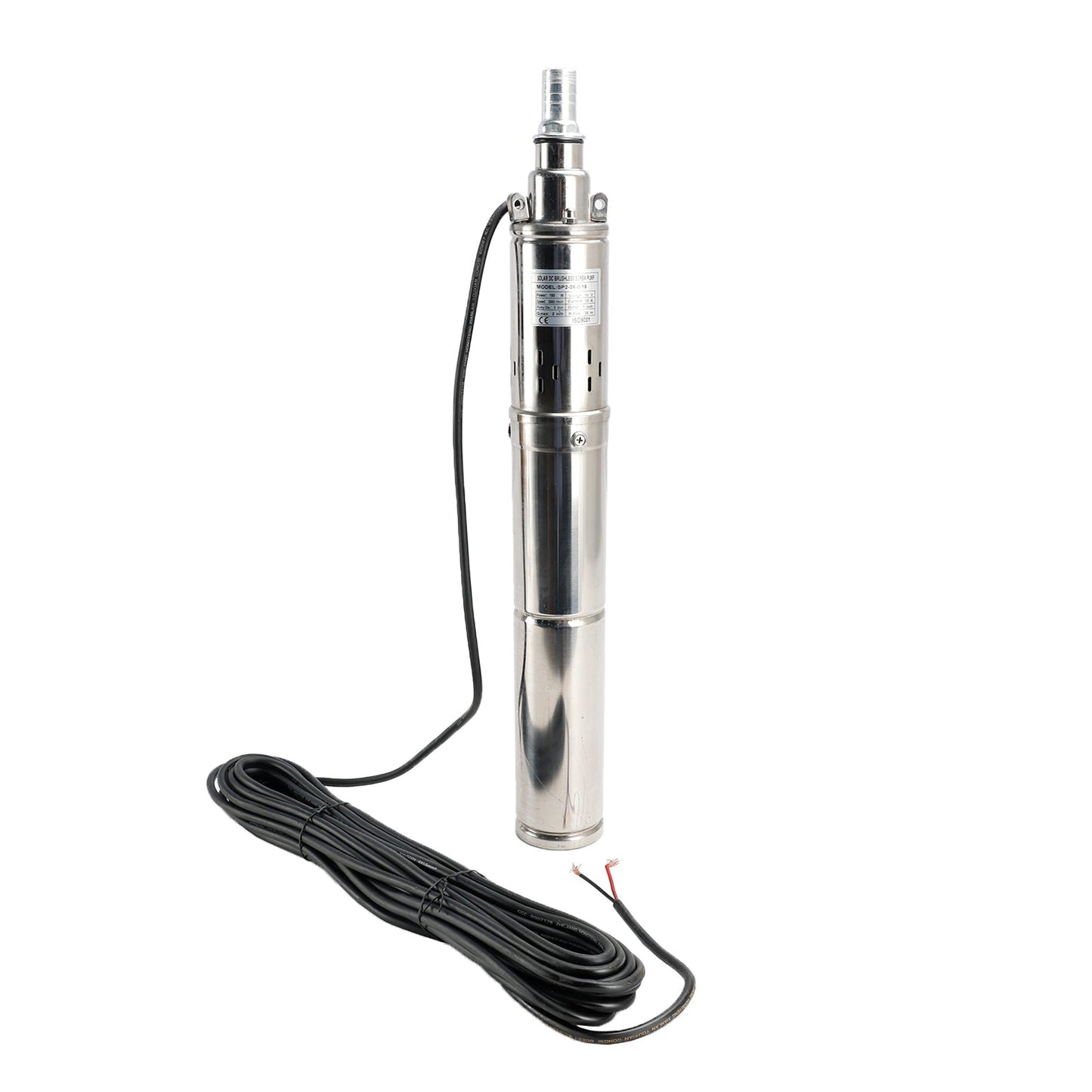 3" 12V 150W Deep Well Solar Submersible Bore Hole Water Pump Built-in MPPT