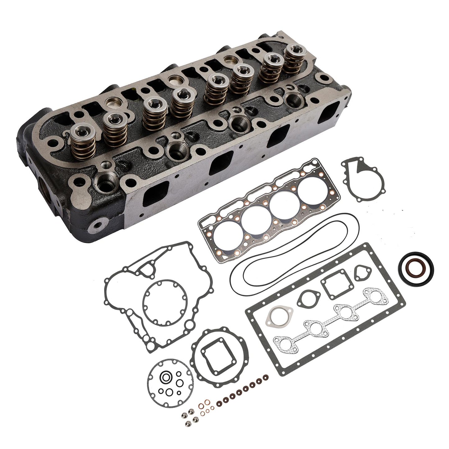 Kubota V1505 V1505T V1505E V1505D Complete Cylinder Head Assy+Gasket Kit 1G091-03044