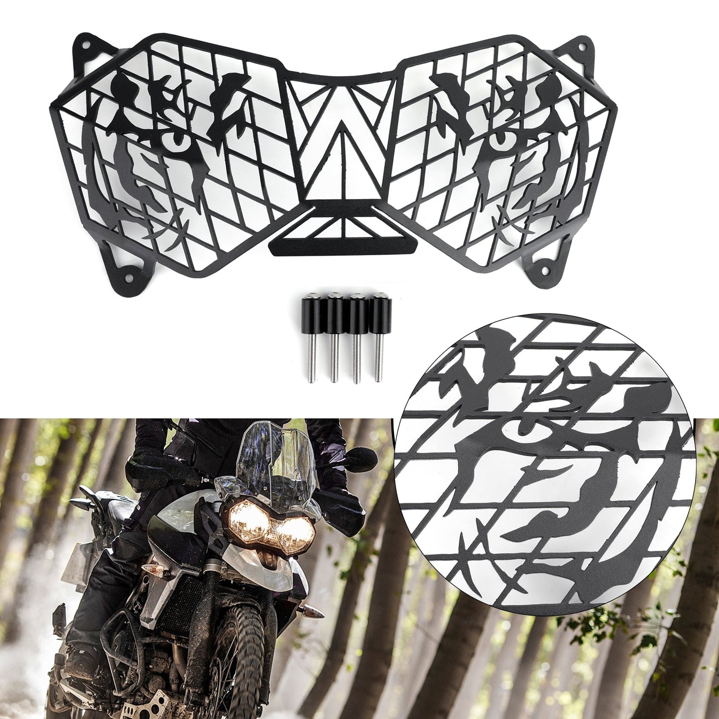 2012-2017 Triumph Tiger 1200 & 1200XC Explorer Headlight Guard Protector