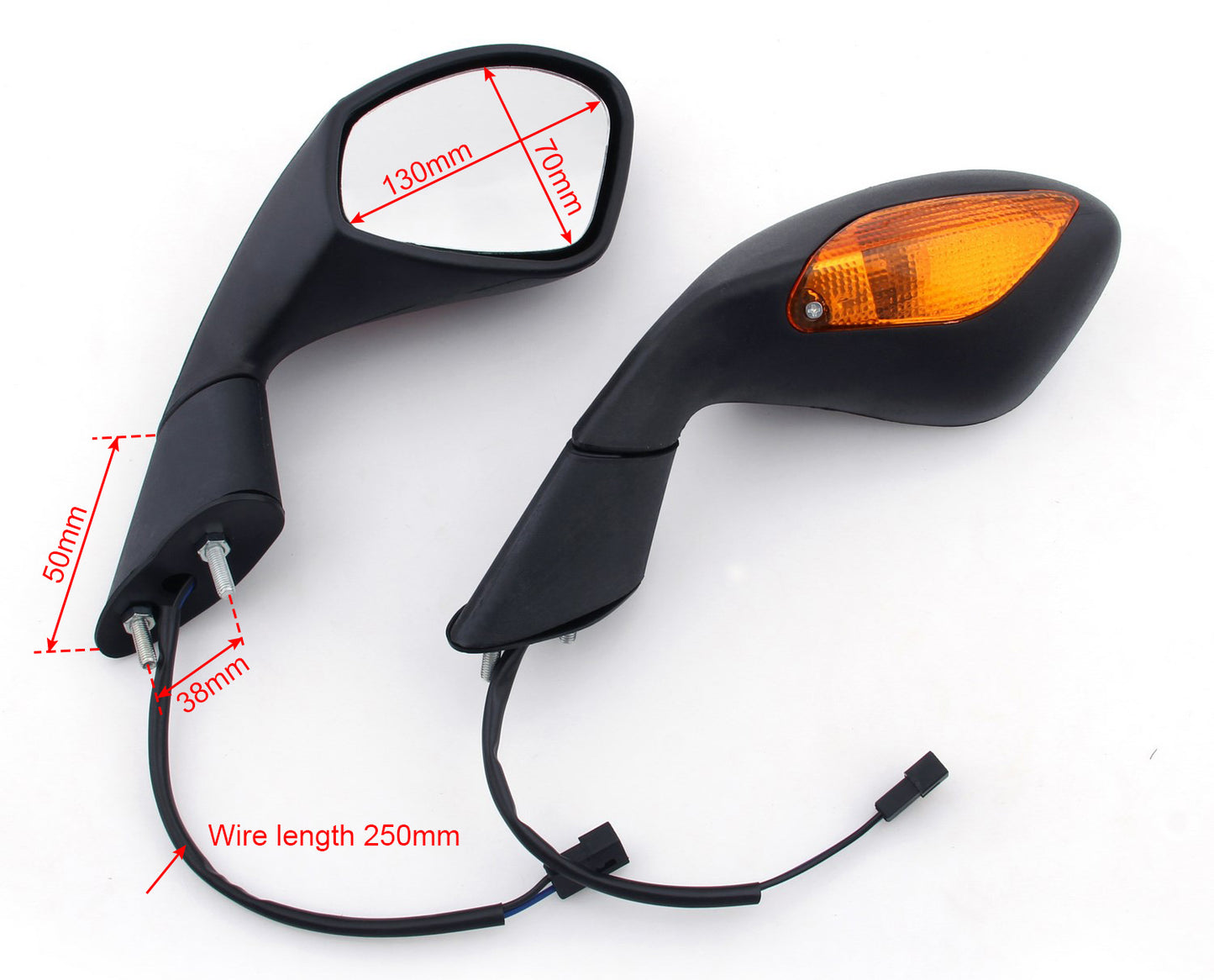 Mirrors Turn Signal integrated Aprilia RSV 1000 RSV Mille/ R 2004-2007