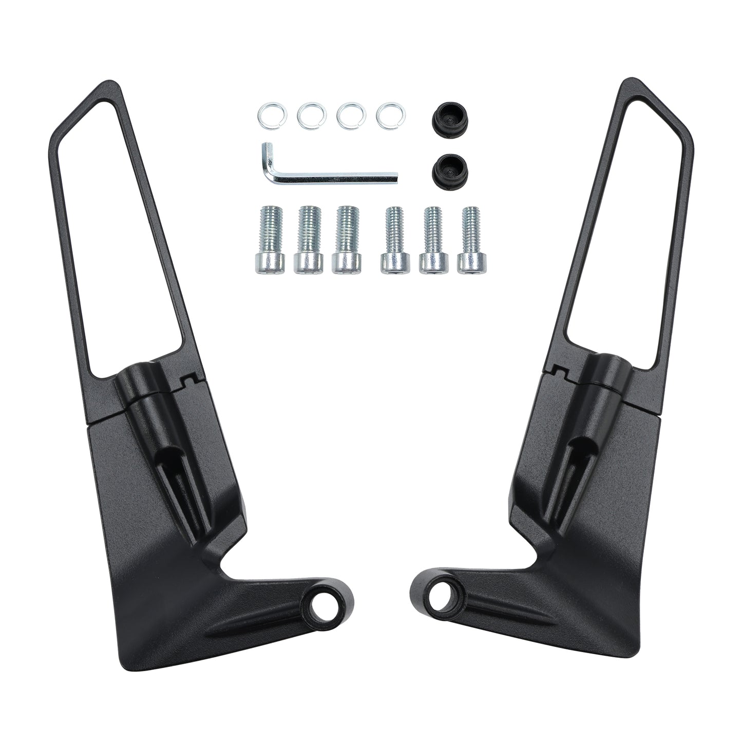 Winglet Mirrors Pair For Kawasaki Z650 Z900 2017-2024 Z H2 2020-2023