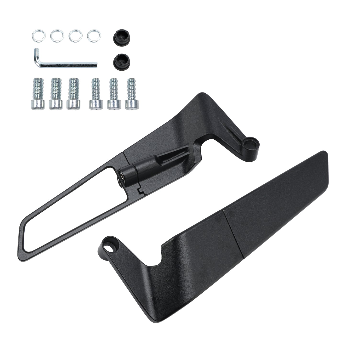 Winglet Mirrors Pair For Kawasaki Z650 Z900 2017-2024 Z H2 2020-2023