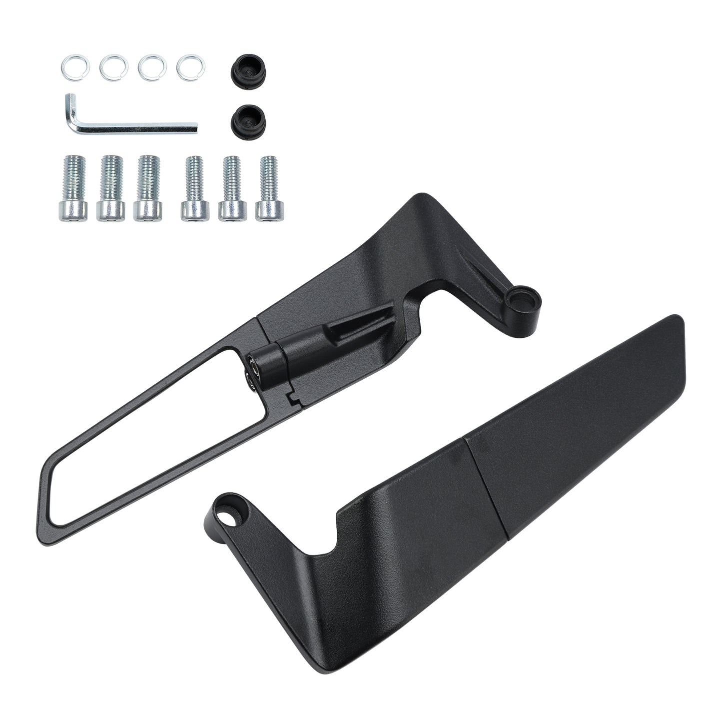 Winglet Mirrors Pair For Kawasaki Z650 Z900 2017-2024 Z H2 2020-2023