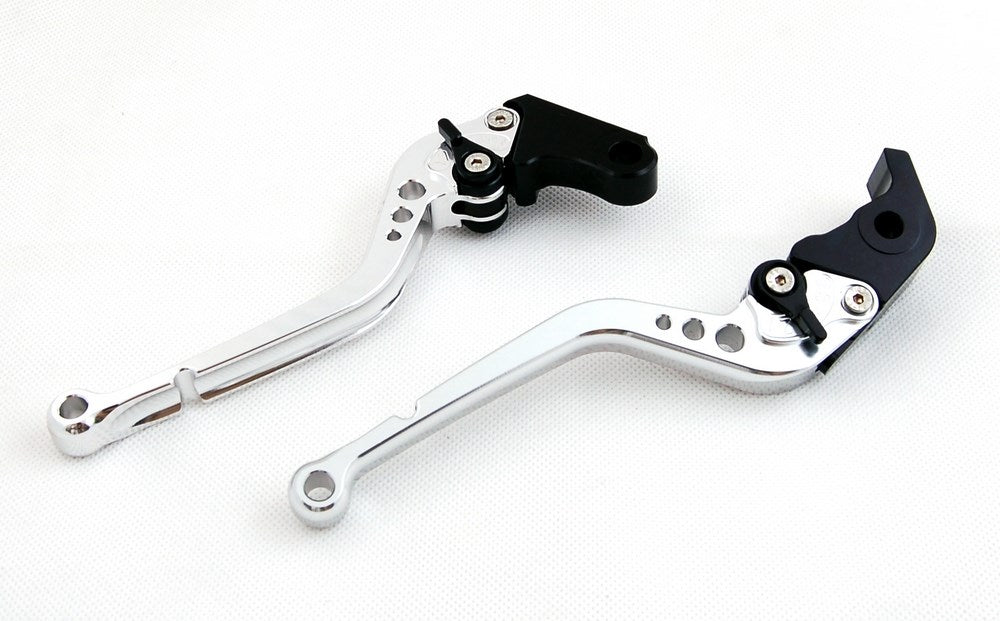 Long Brake Clutch Levers For Honda CB1000R 08-14 CBR1000RR/FIREBLADE 04-07 Black