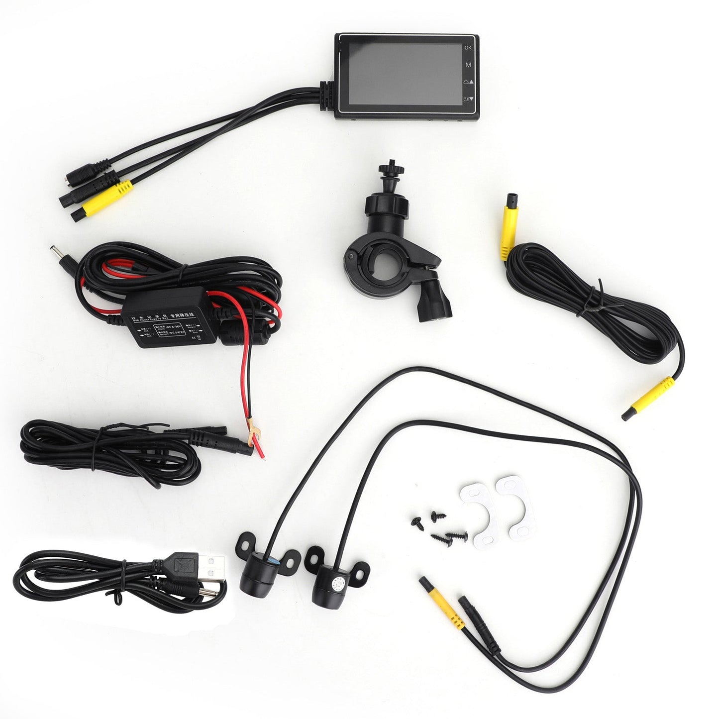 1080P Motorcycle DVR Motorbike Video recorder Dual Camera Support