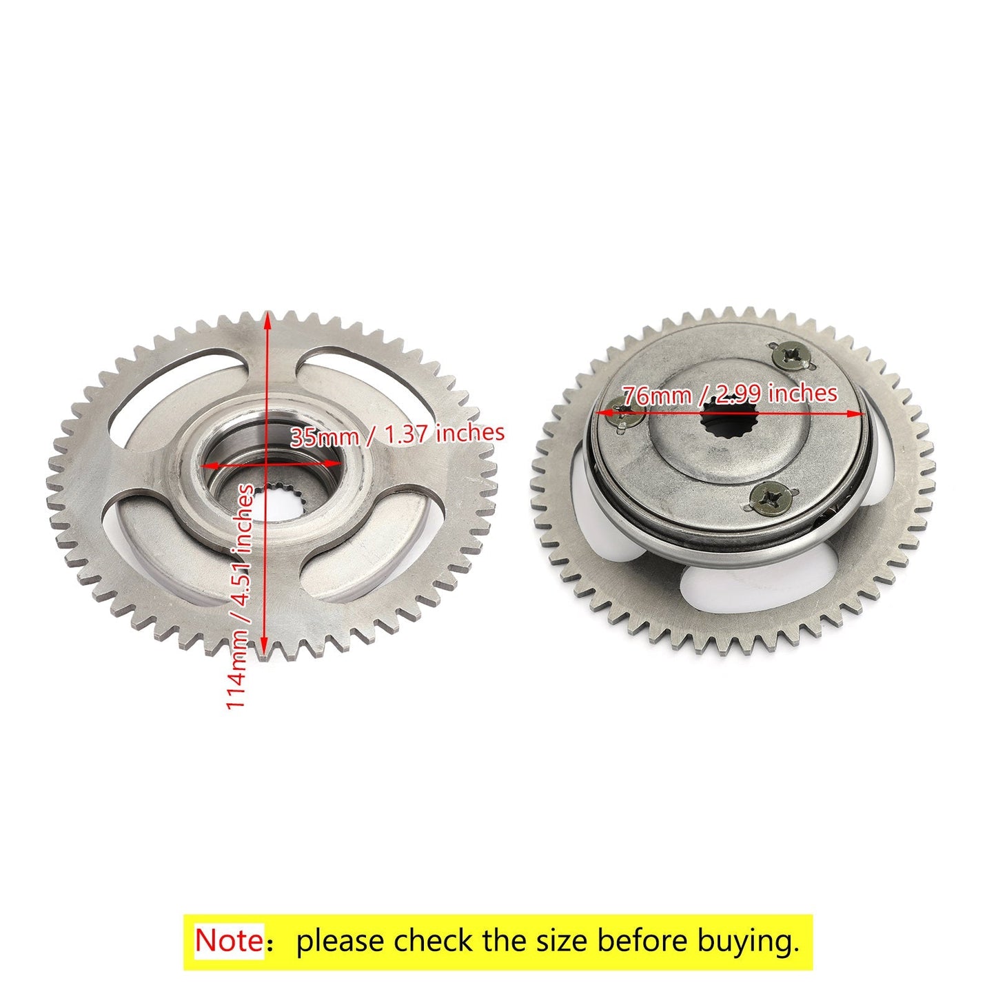 2004-2013 Yamaha YFM125 Grizzly 125 2X4 Starter Clutch Enhanced Rollers