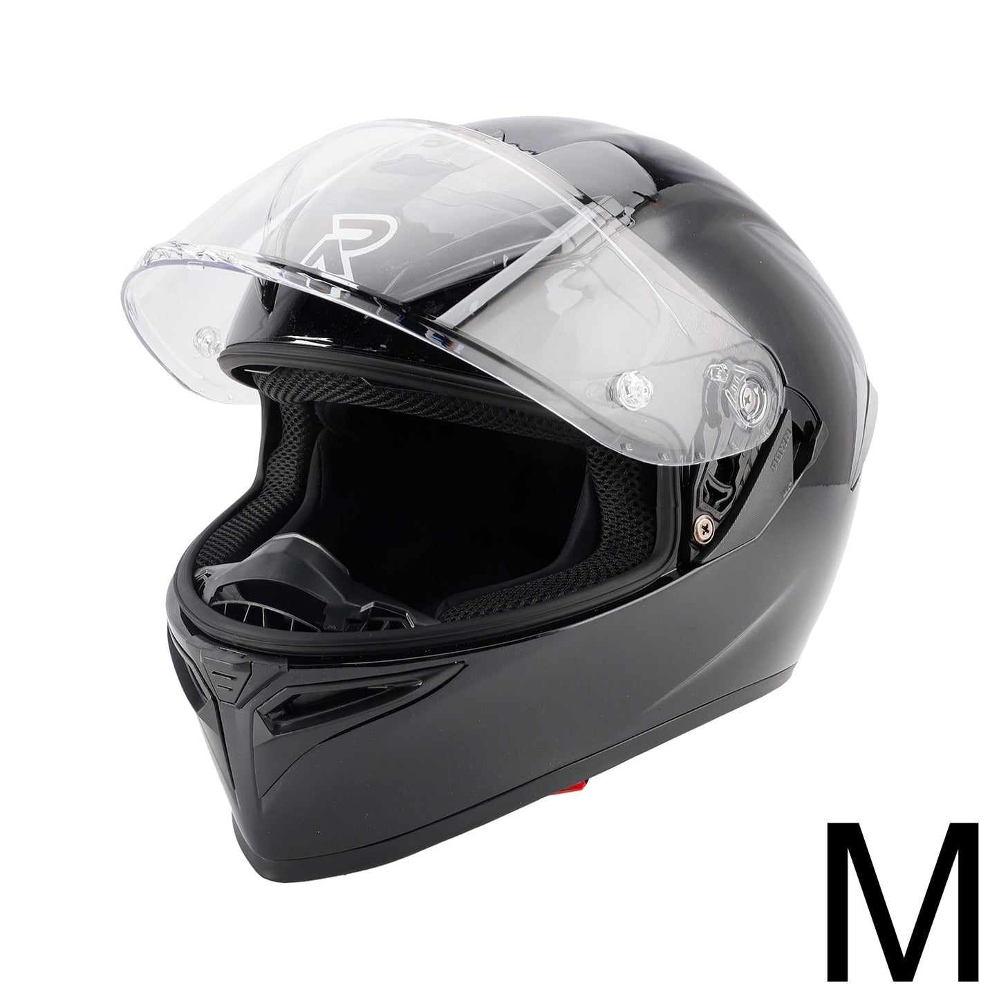 DOT Motorcycle Helmet Adult Street Full Face Gloss Black