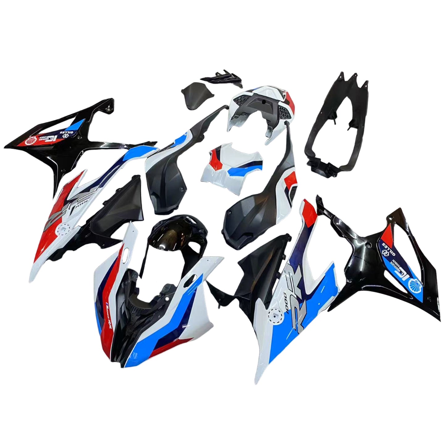 2019-2022 BMW S1000RR Amotopart Injection Fairing Kit Bodywork Plastic ABS #117