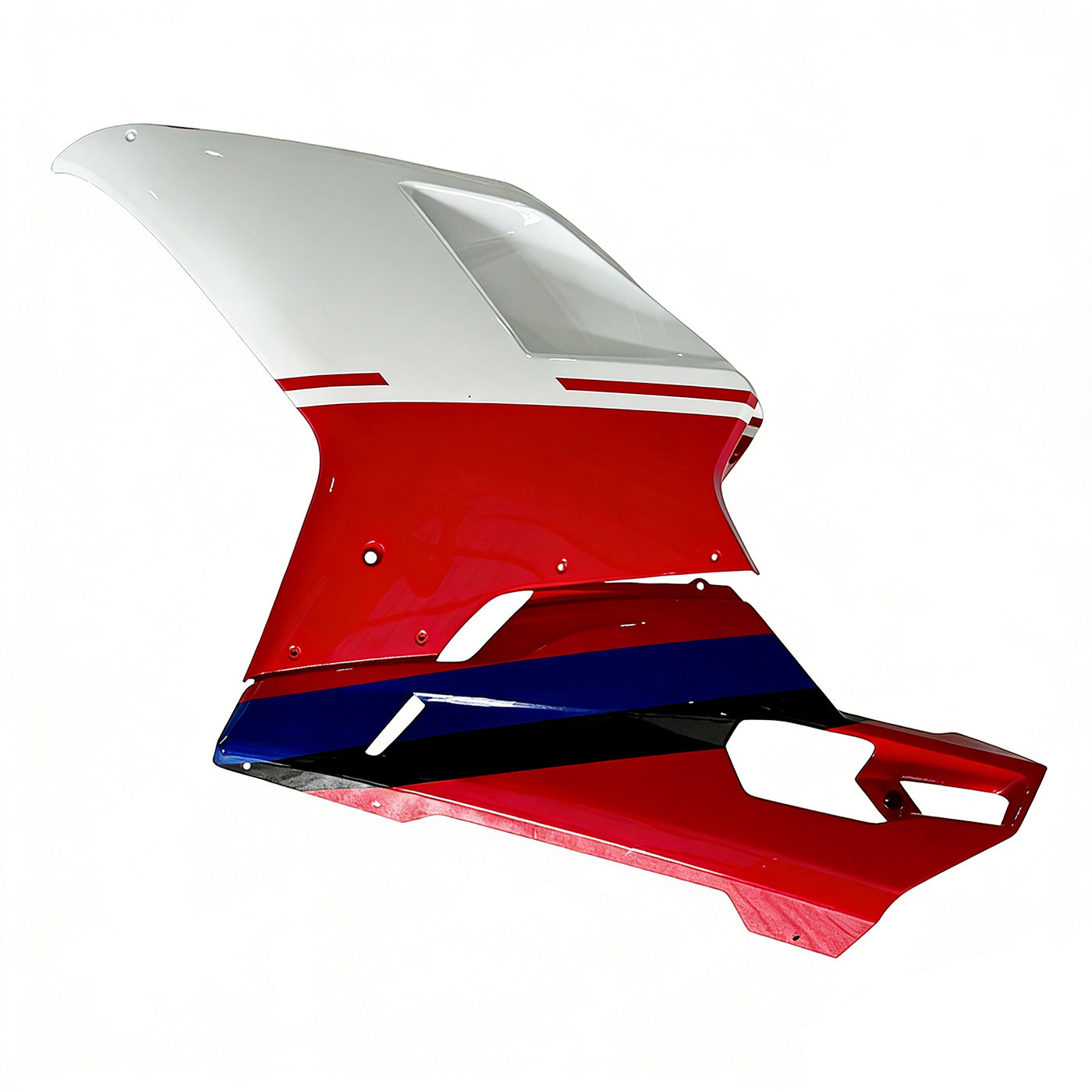 2007-2012 Ducati 1098 1198 848 White & Red Xerox Fairings Generic
