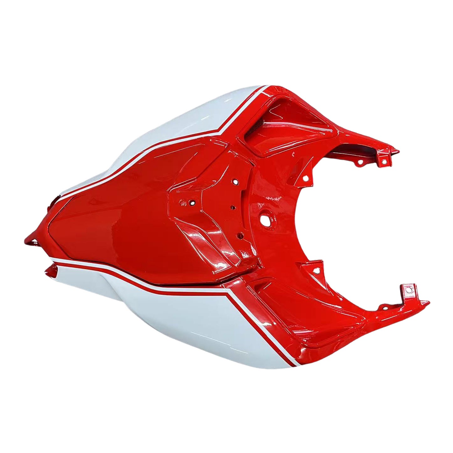2007-2012 Ducati 1098 1198 848 Red & White Xerox Fairings Generic