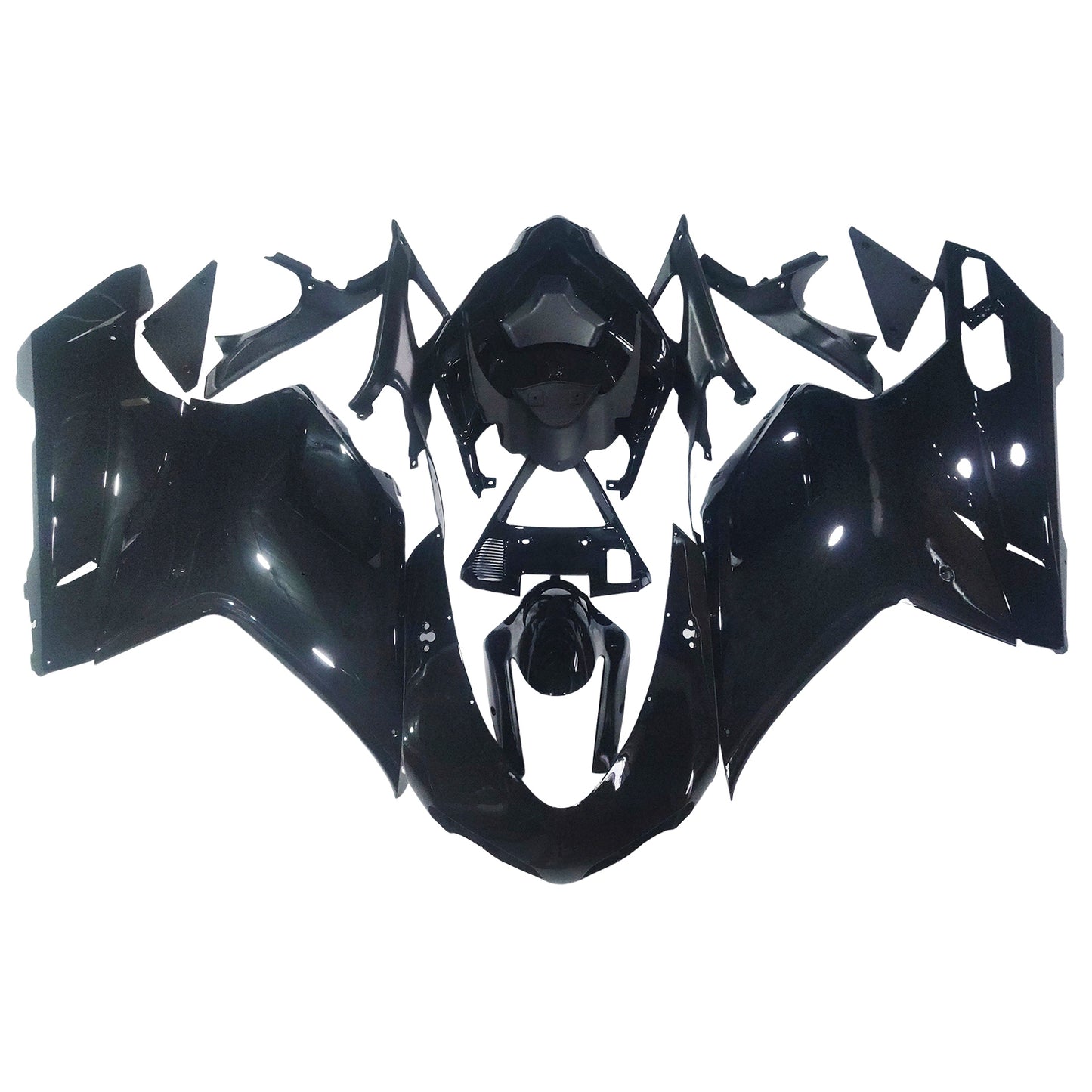 2007-2012 Ducati 1098 1198 848 Black Fairings Generic