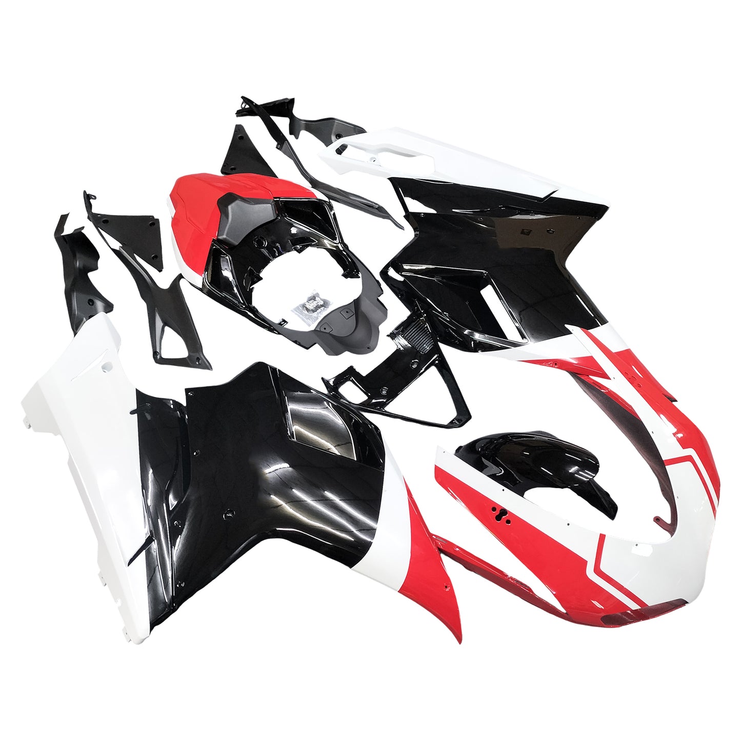 2007-2012 Fairings Ducati 1098 1198 848 Red Black 1198 Racing Generic