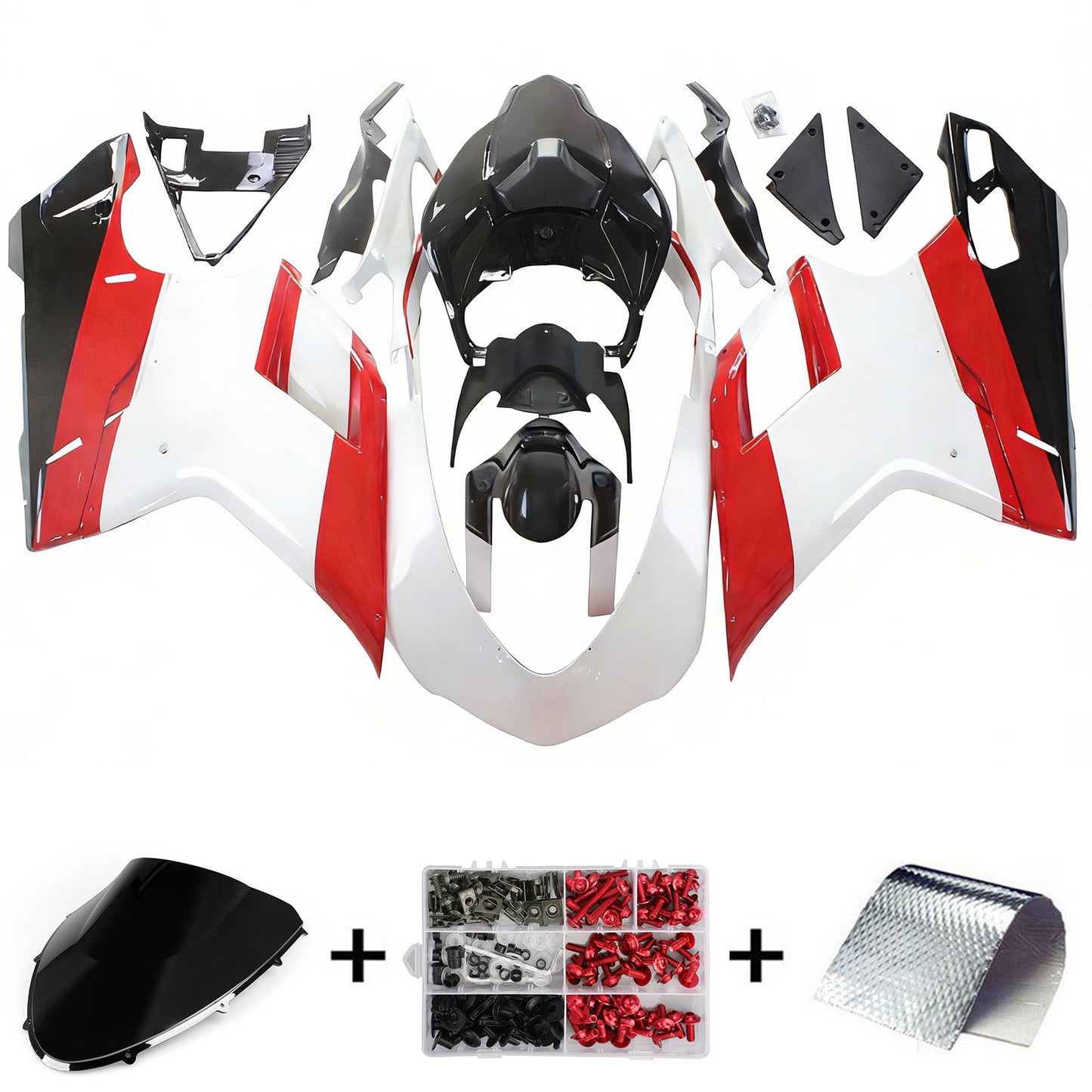 2007-2011 Ducati 1098 1198 848 Fairing Kit Bodywork ABS
