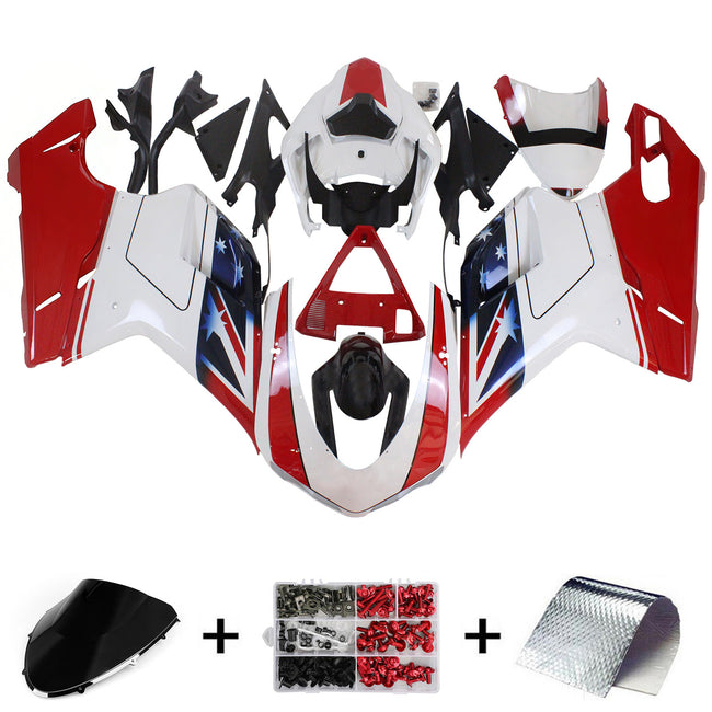 2007-2011 Ducati 1098 1198 848 Fairing Kit Bodywork ABS