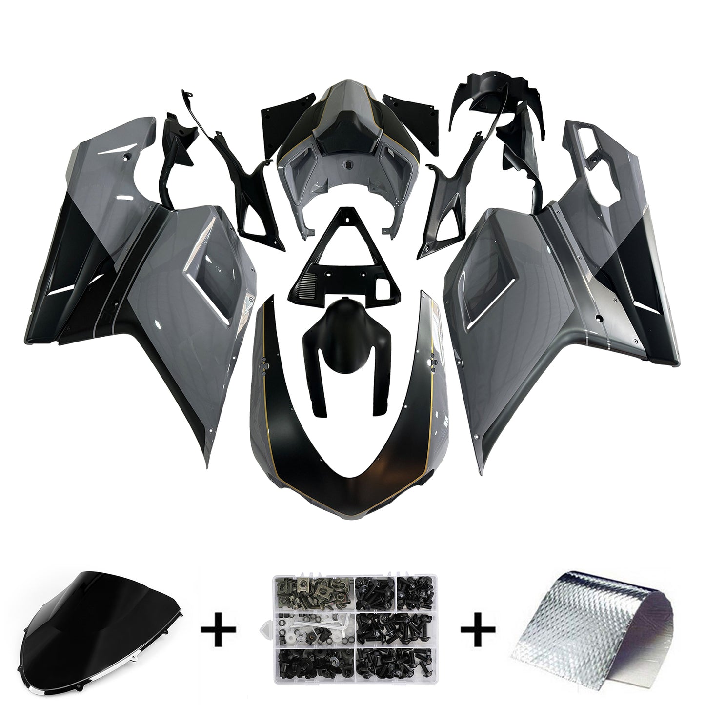 2007-2011 Ducati 1098 1198 848 Fairing Kit Bodywork ABS