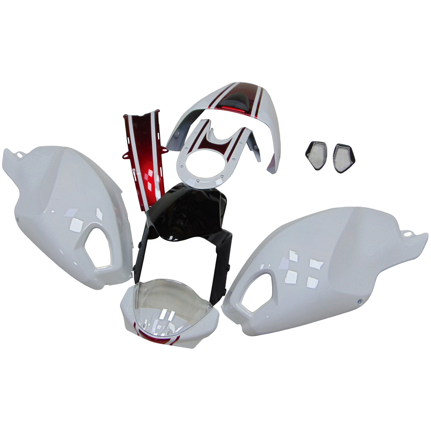 696 796 1100 S EVO all years Ducati Monster Injection Fairing Kit Bodywork #106 Amotopart
