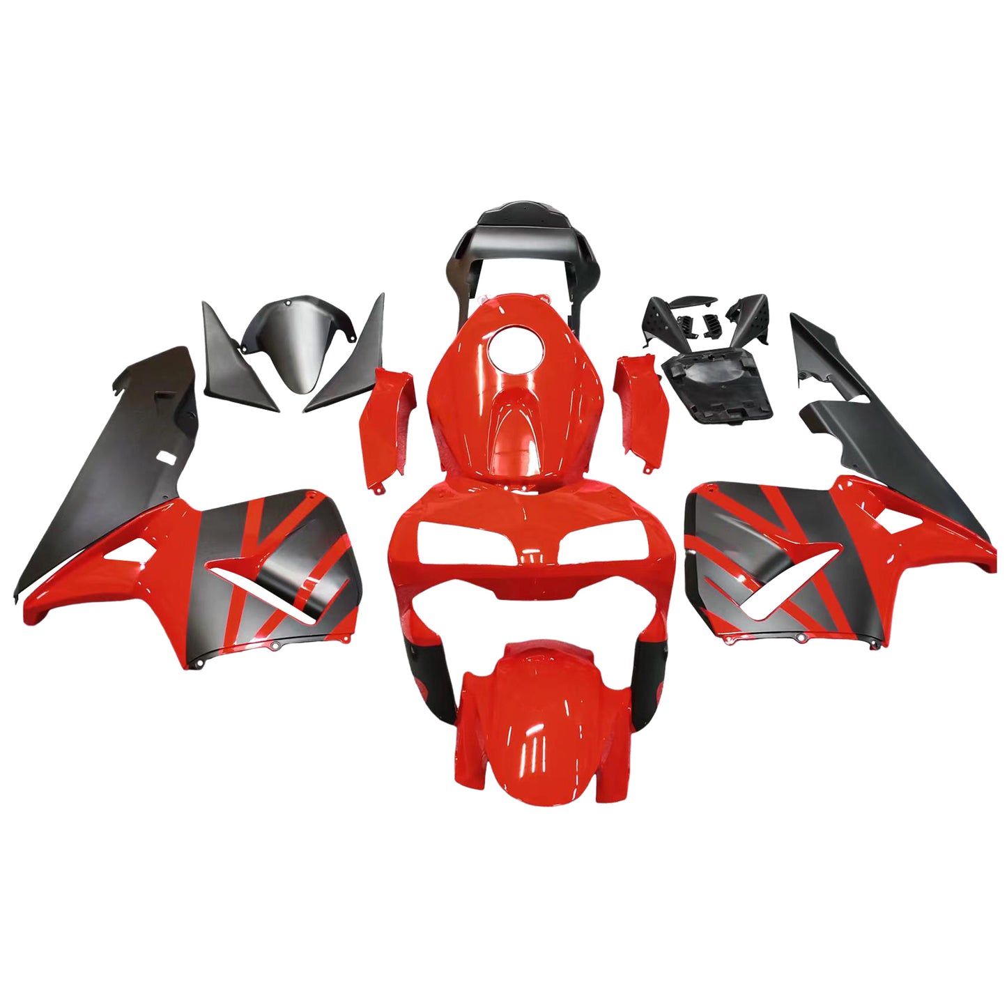 2003-2004 Honda CBR 600 RR Amotopart Fairings Red & Black Honda Racing Customs Fairing