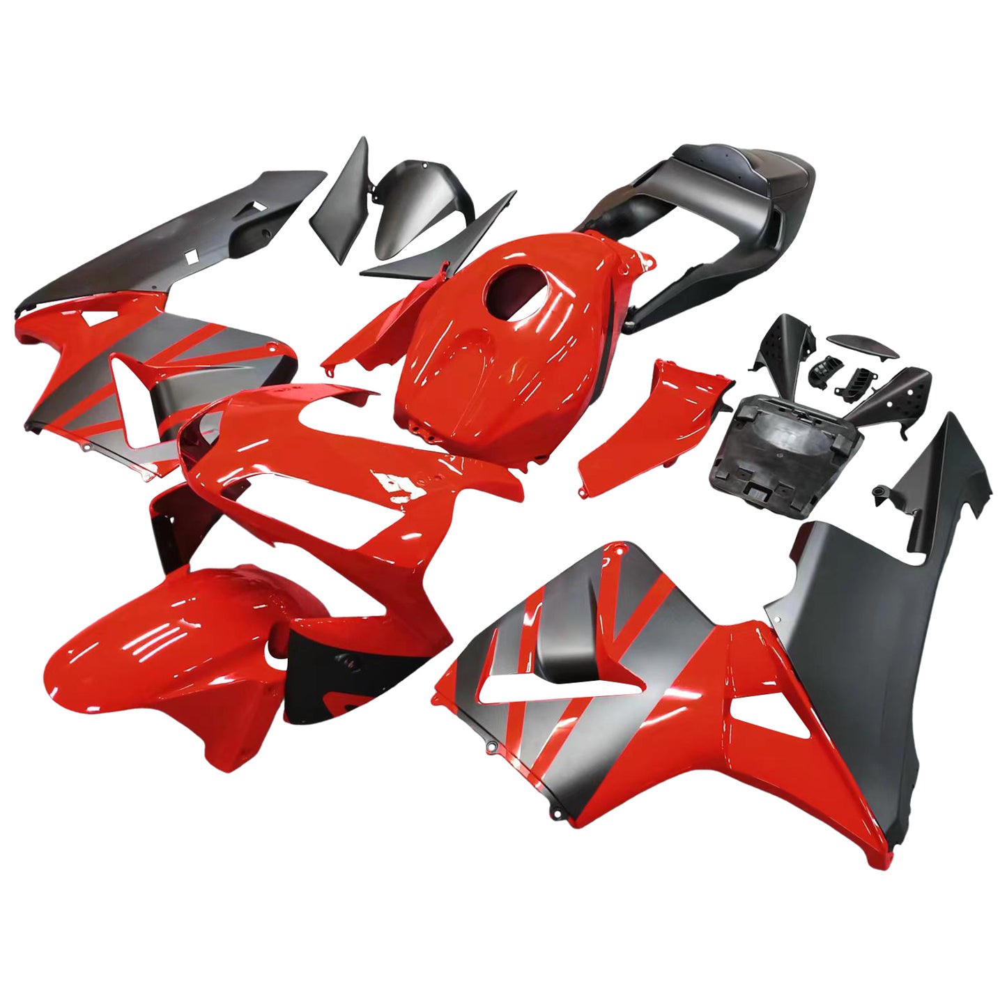 2003-2004 Honda CBR 600 RR Amotopart Fairings Red & Black Honda Racing Customs Fairing