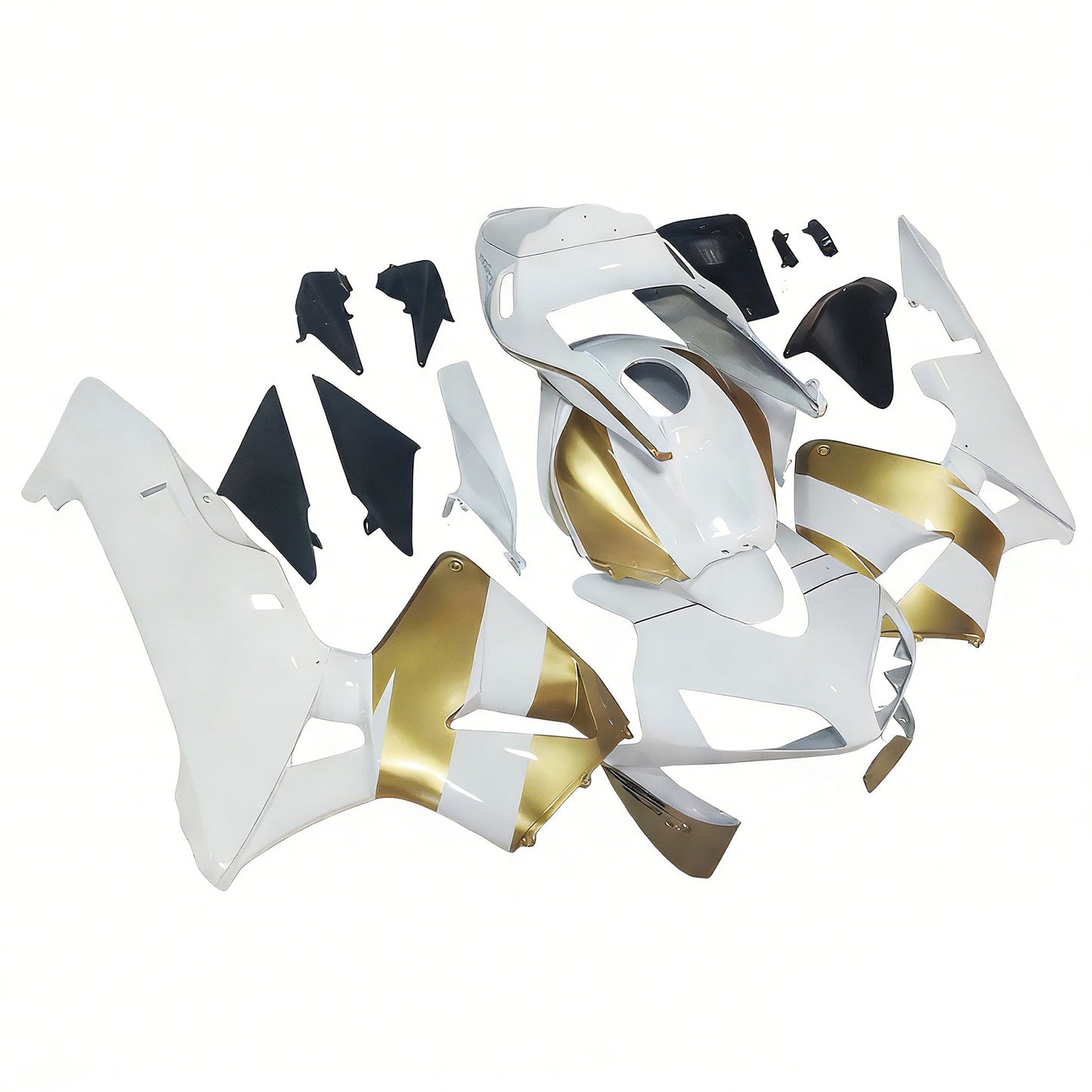 2003-2004 Honda CBR 600 RR Amotopart Fairings White & Gold Repsol Racing Customs Fairing
