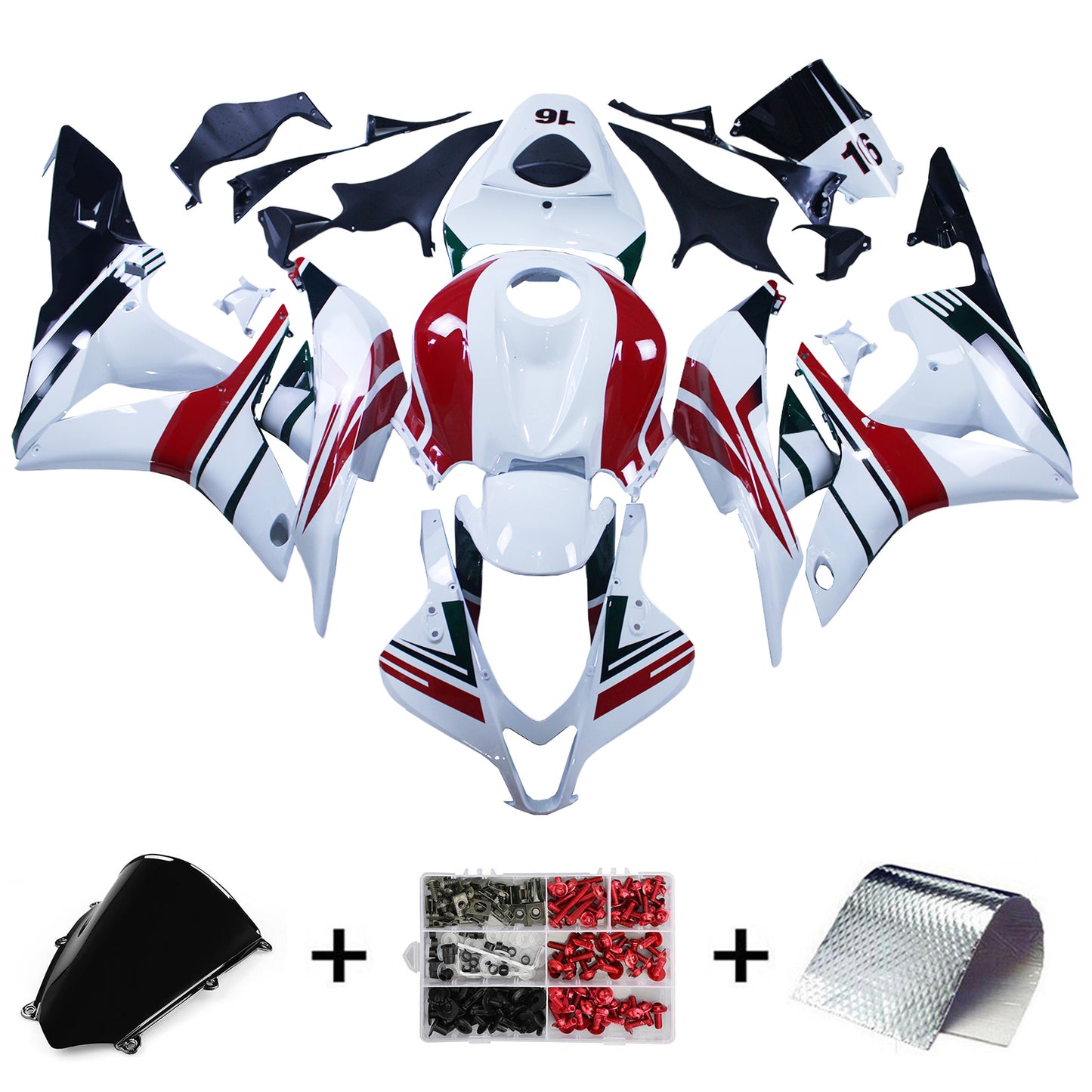 2007-2008 Honda CBR600RR F5 Injection Fairing Kit Bodywork Plastic ABS#197