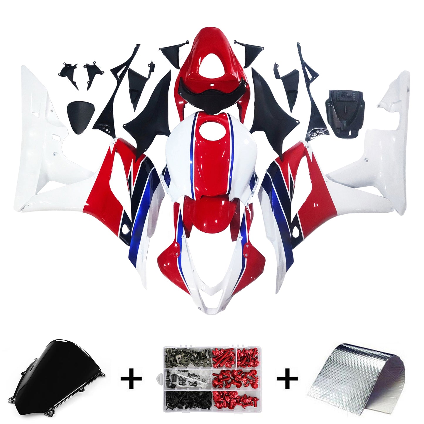 2007-2008 Honda CBR600RR F5 Injection Fairing Kit Bodywork Plastic ABS#202