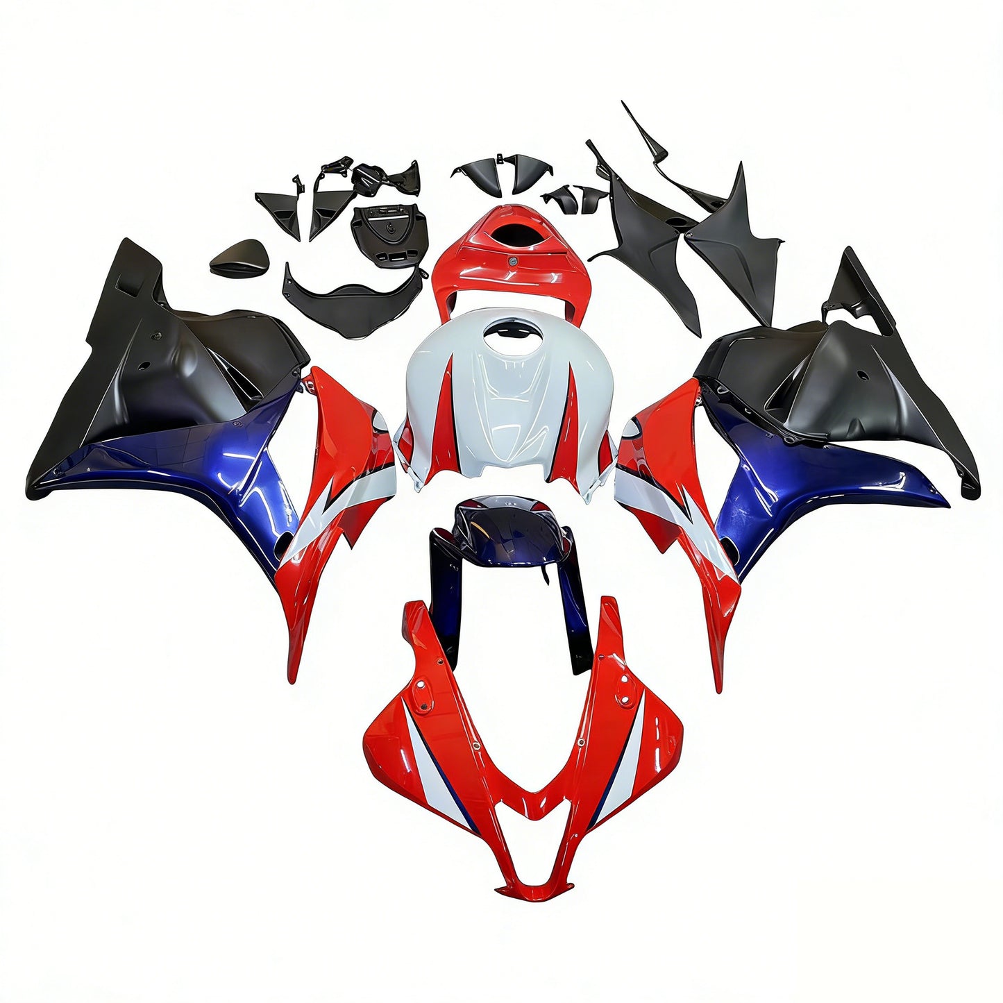 2009-2012 Honda CBR 600 RR Amotopart Fairings Red White Blue CBR Racing Customs Fairing