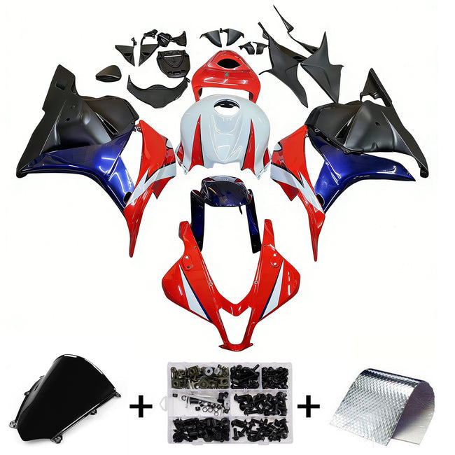 2009-2012 Honda CBR 600 RR Amotopart Fairings Red White Blue CBR Racing Customs Fairing