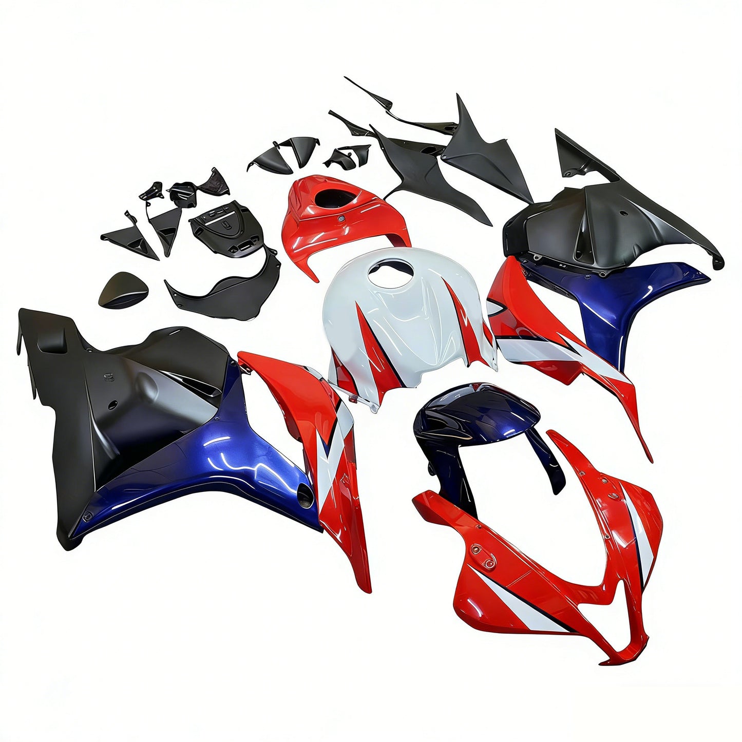 2009-2012 Honda CBR 600 RR Amotopart Fairings Red White Blue CBR Racing Customs Fairing