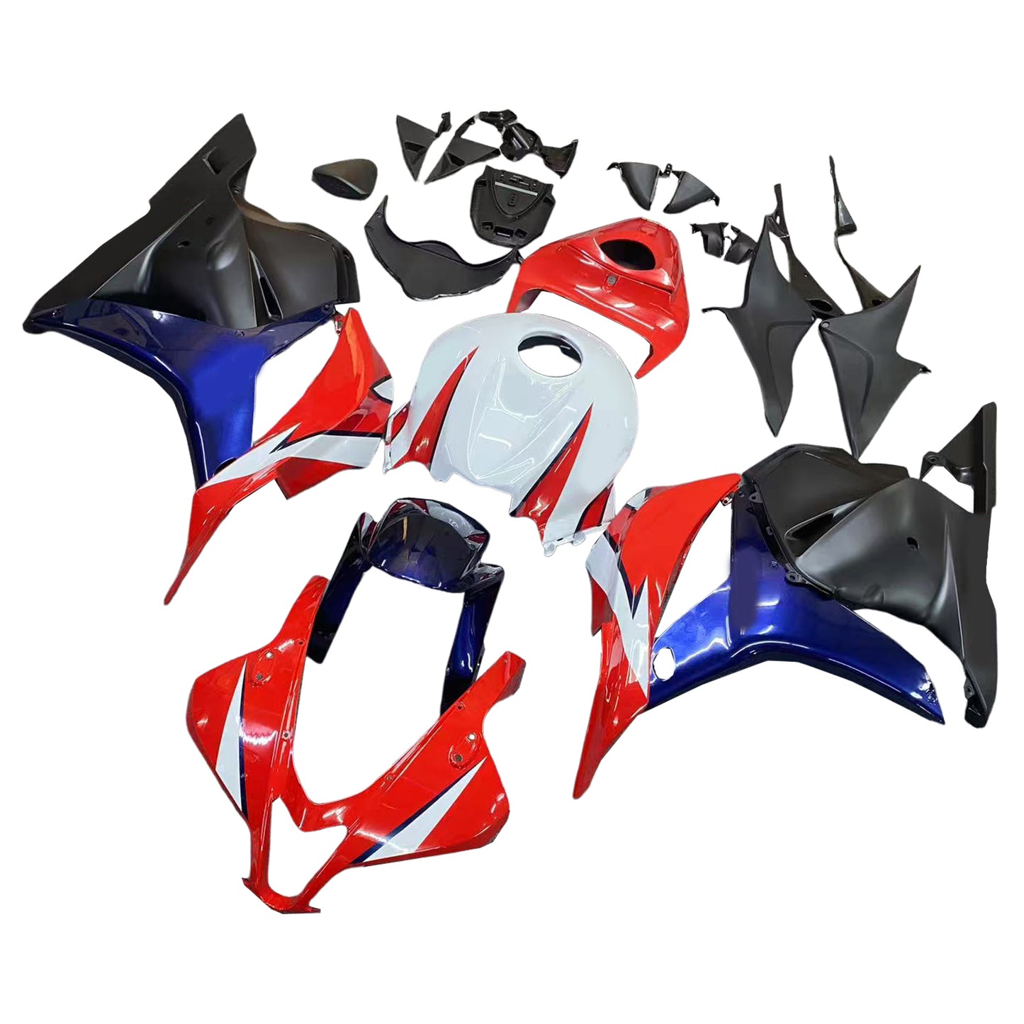 2009-2012 Honda CBR 600 RR Amotopart Fairings Red White Blue CBR Racing Customs Fairing