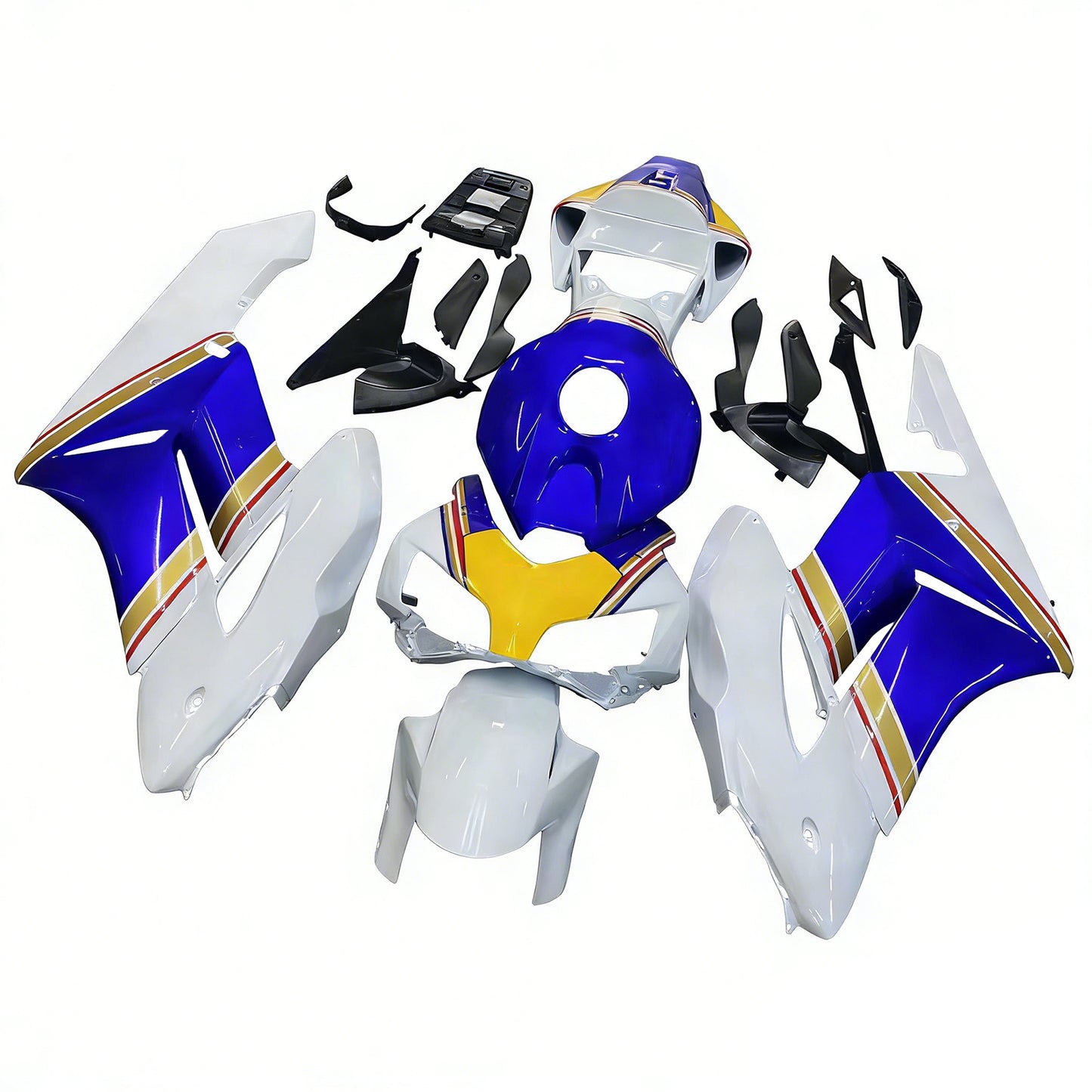 2004-2005 Honda CBR 1000 RR Amotopart Fairings Multi-Color Rothmans Honda Racing Customs Fairing